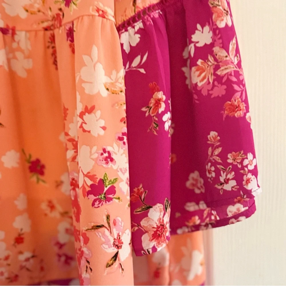 The Pioneer Woman Floral Tunic in Orange and Pink - Picture 7 of 10